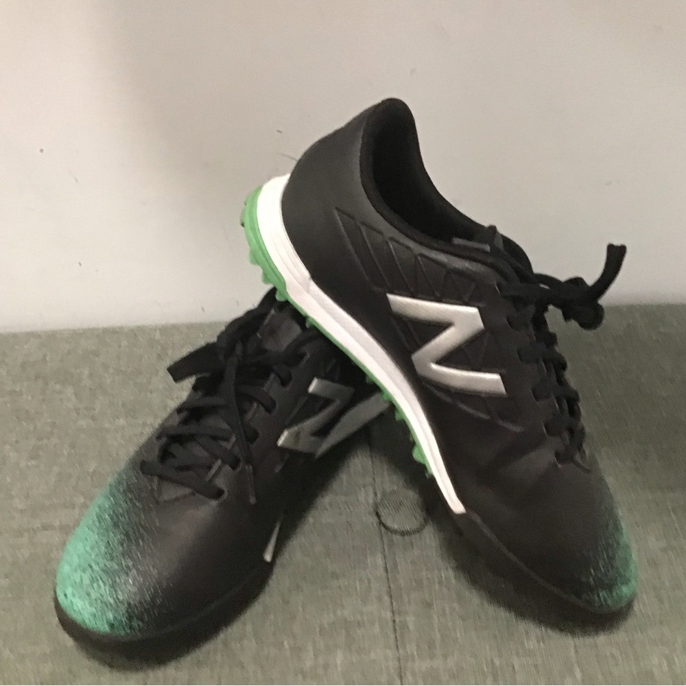 New Balance Black and Green Athletic Shoes
